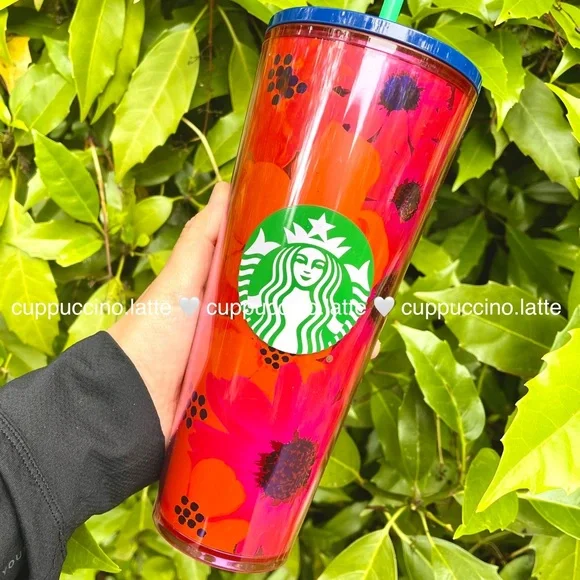 đSOLD OUTđźStarbucks Summer 2 Floral Printed Lid Venti Tumblers - Picture 3 of 15